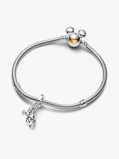 Disney 100 Charms-zawieszka Baloo z 0.009 karatowym diamentem wyhodowanym w laboratorium
