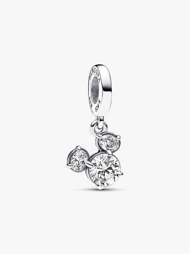 Lśniący charms-zawieszka Disney w kształcie głowy Myszki Miki