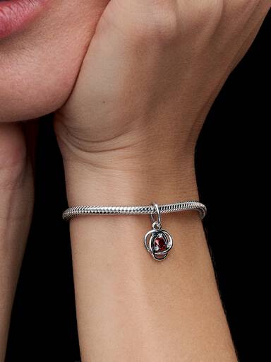 Charms-zawieszka Czerwony symbol wieczności
