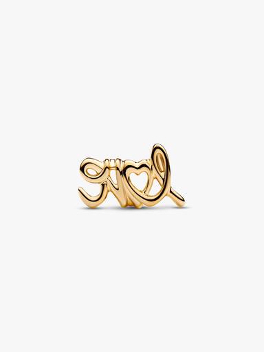 Charms w kształcie odręcznego napisu „love”
