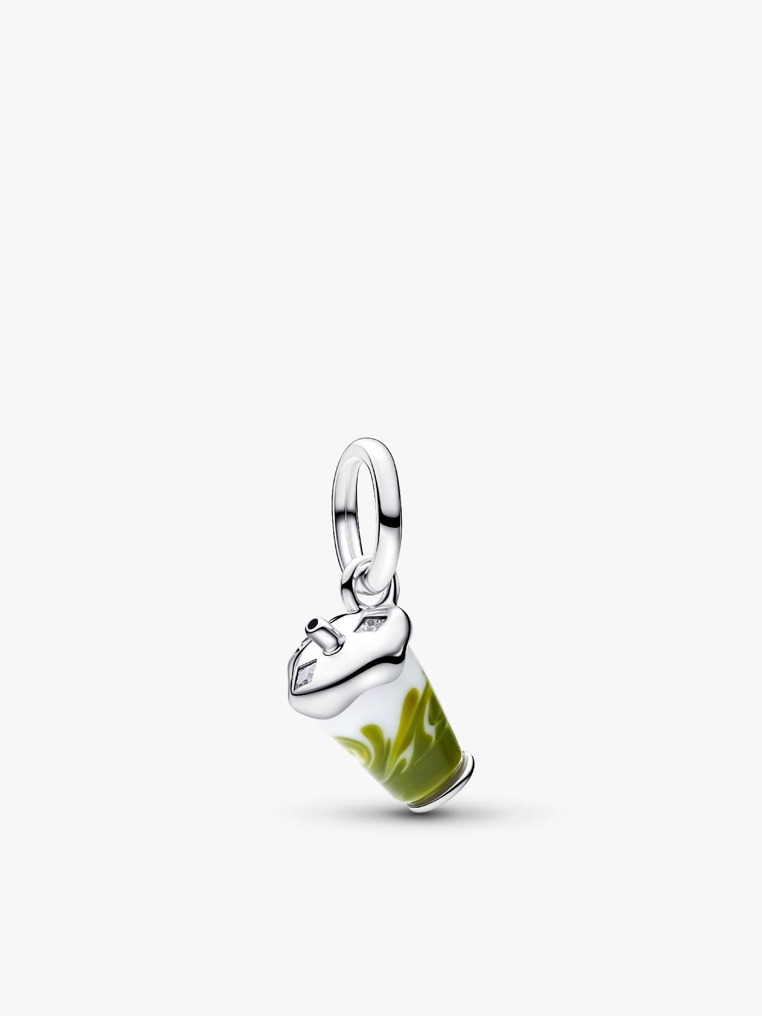 Charms-zawieszka ze szkła Murano Mrożona matcha latte