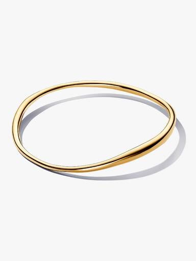Bransoletka bangle o organicznym kształcie