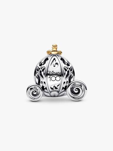Disney 100 Charms Zaczarowana karoca Kopciuszka z 0.015 karatowym diamentem wyhodowanym w laboratorium