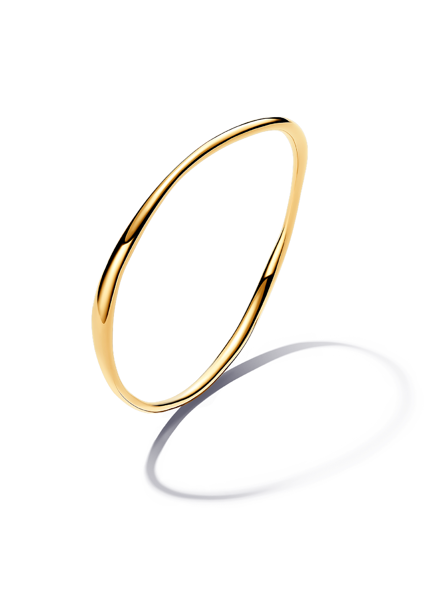 Bransoletka bangle o organicznym kształcie