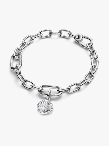 Mały niebieski charms-medalion do grawerowania