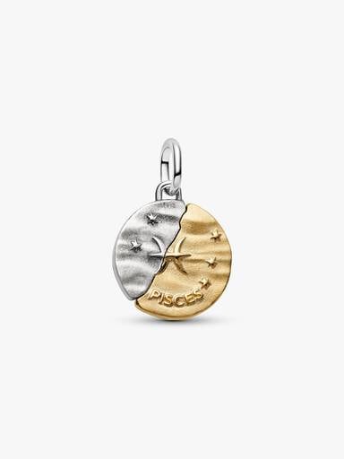Charms-medalion ze znakiem zodiaku Ryby
